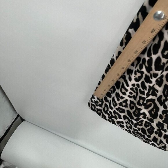 Catherine Malandrino Womens Dress 10 Sheath Sleeveless Animal Print Black White - Picture 6 of 12